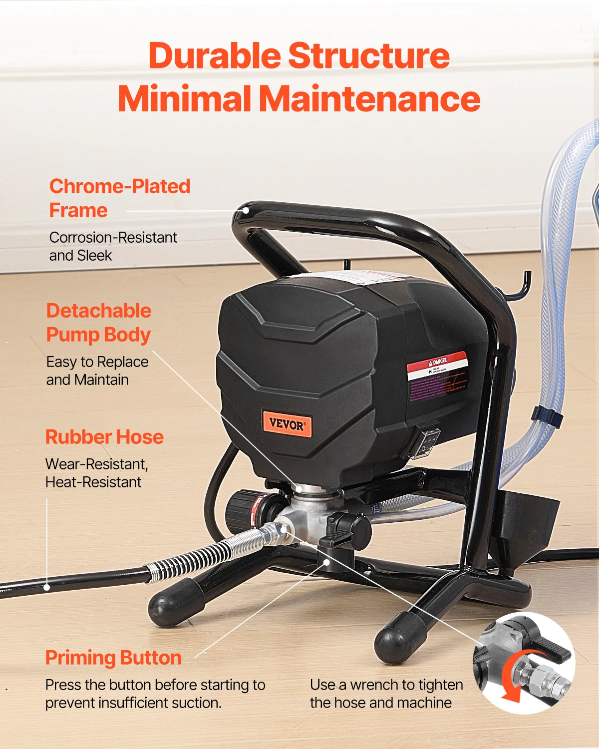 SucceBuy 650W Electric Airless Paint Sprayer Stand Model