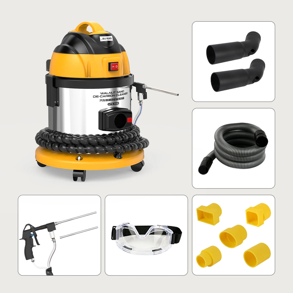 AUTOOL HTS558 Automotive Walnut Blaster Carbon Cleaning Machine