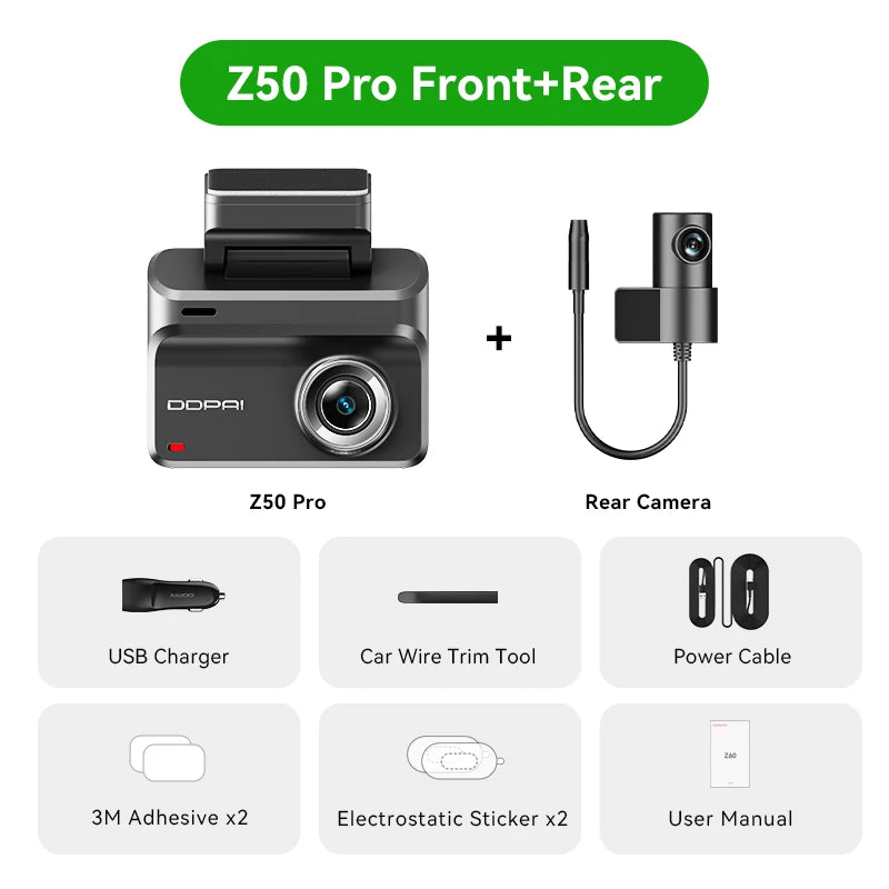 DDPAI Z50 Pro 4K Dash Cam With Integrated GPS Navigation