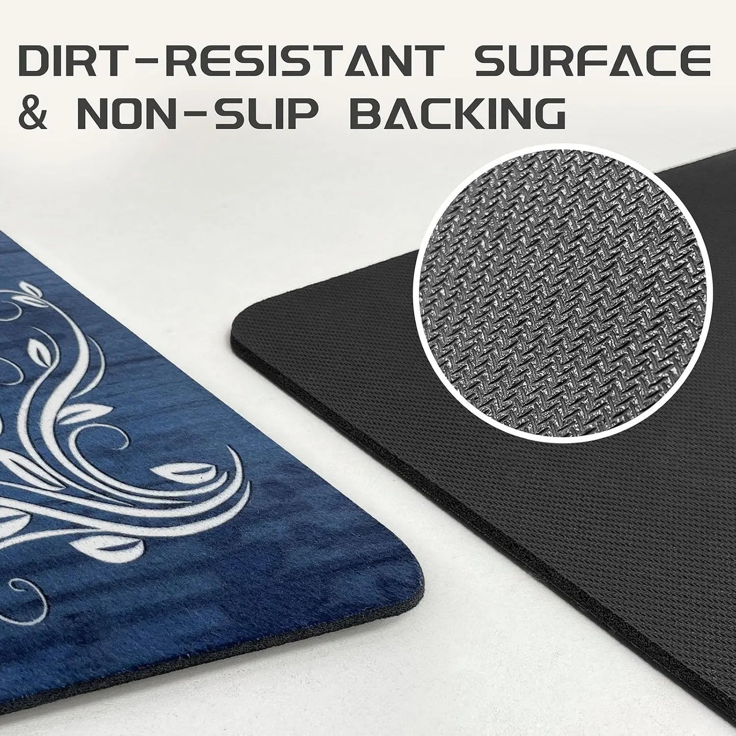 Washable Non-Slip Acrylic Laundry Room Rug Runner