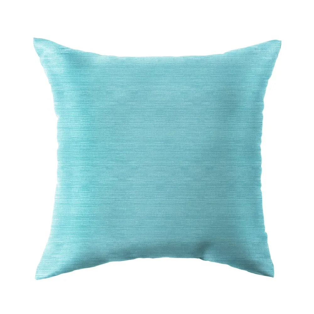 Waterproof Textured Outdoor Throw Pillow With Cotton Fill