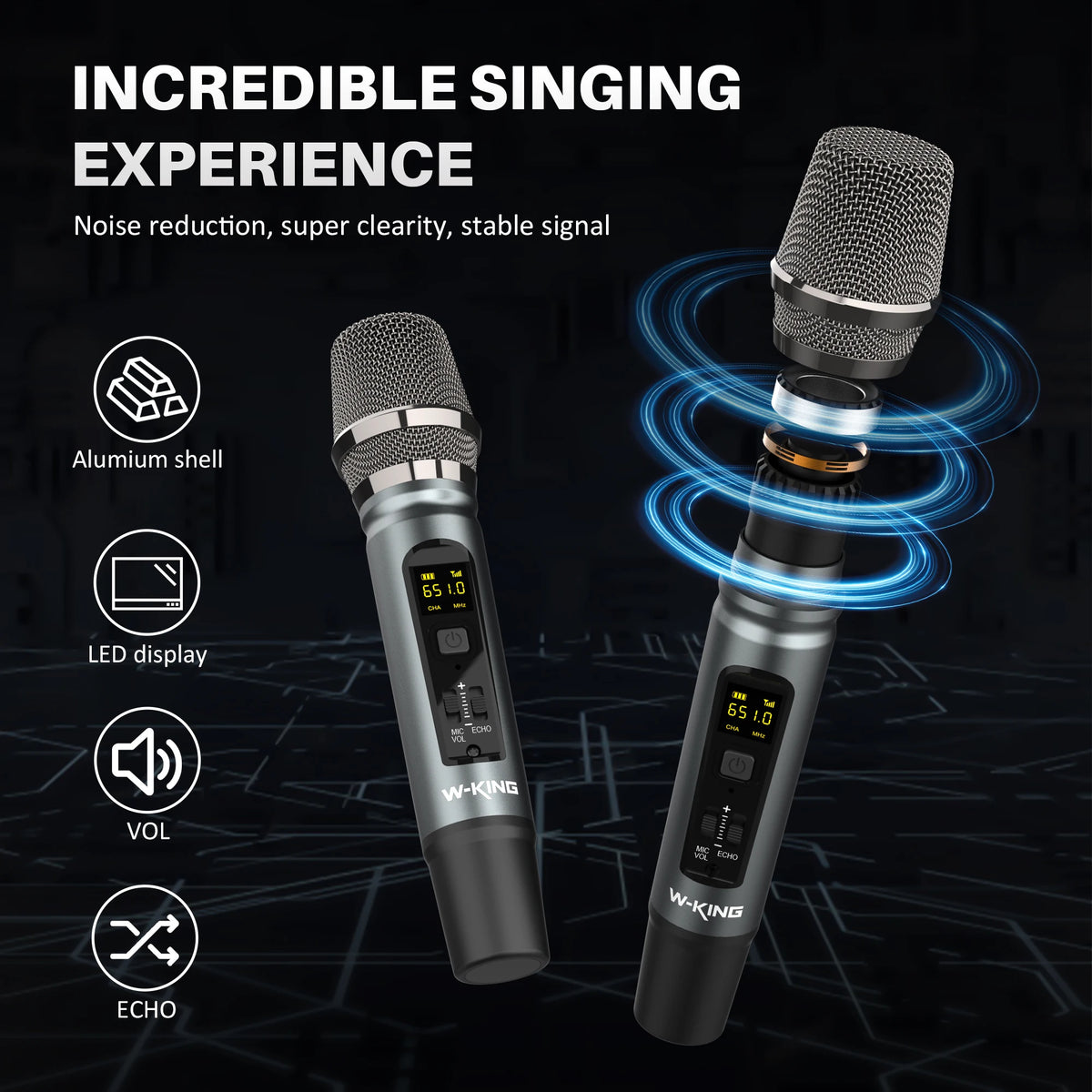 W King D20 Portable Bluetooth Speaker With Waterproof Outdoor Design