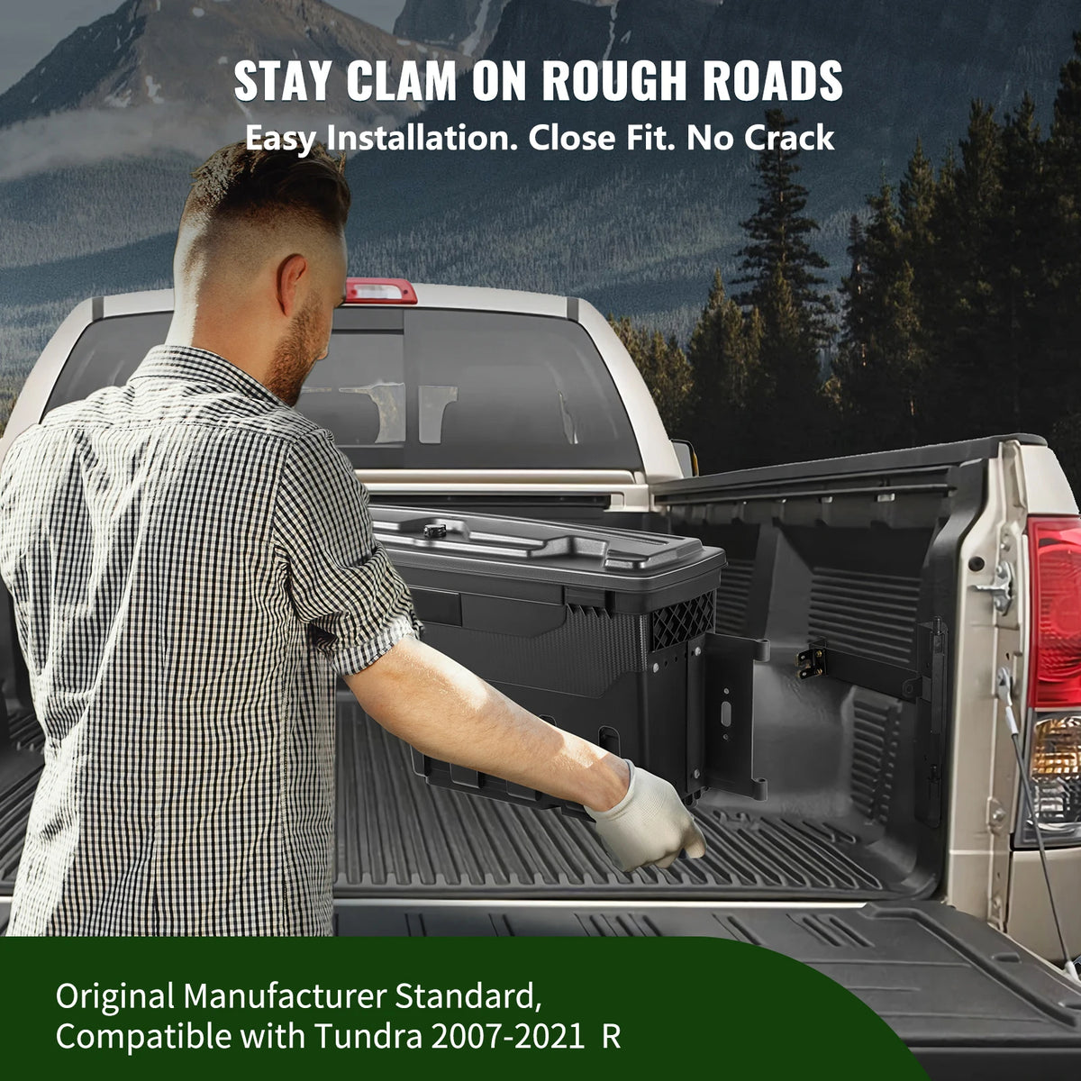 SucceBuy Waterproof Truck Bed Storage Box With Password Lock
