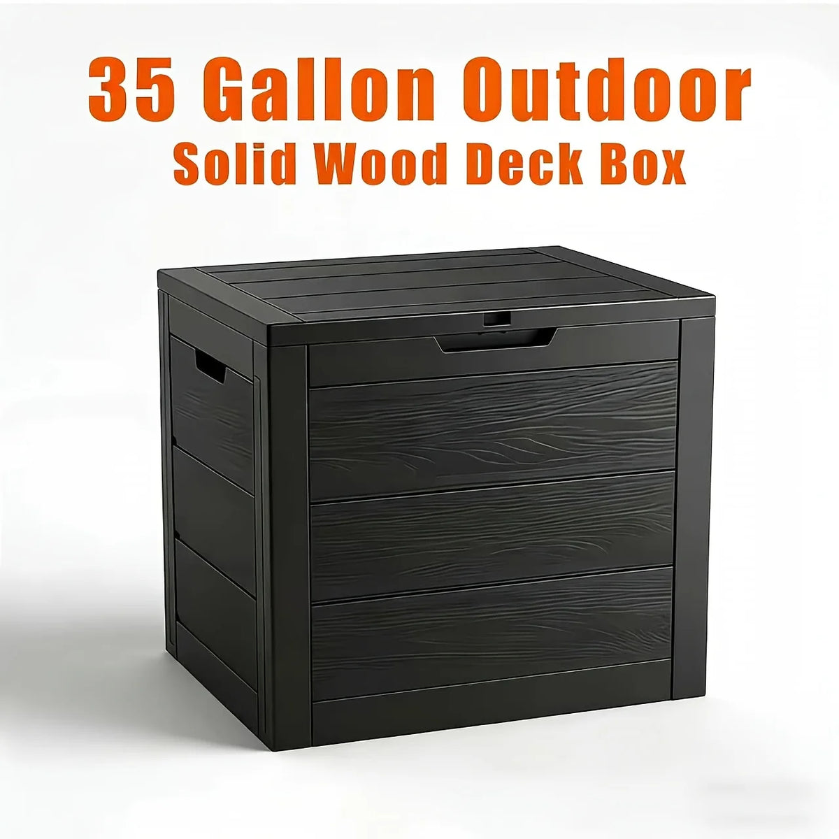 Heavy Duty Outdoor Resin Storage Deck Box With Lockable Lid