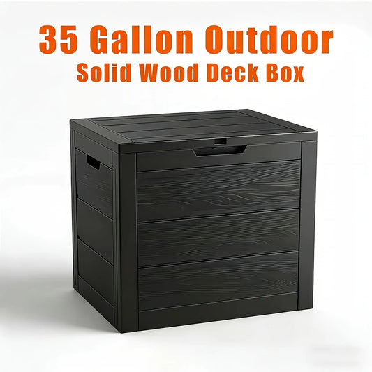 Heavy Duty Outdoor Resin Storage Deck Box With Lockable Lid